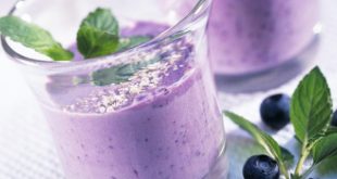 Recette smoothie myrtille-menthe