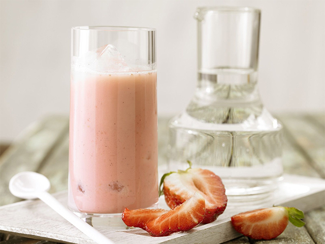 Recette smoothie à la fraise